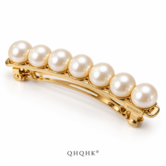 QHQHK® Pearl Arc Hair Clip in Ivory - Main product view