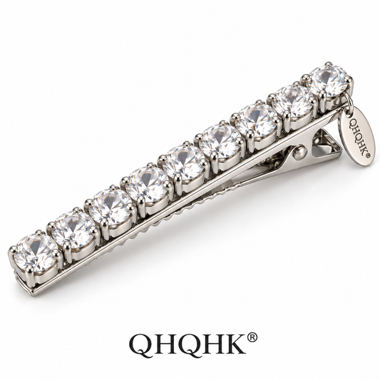 QHQHK® Crystal Line Hair Clip in Clear - Main product view